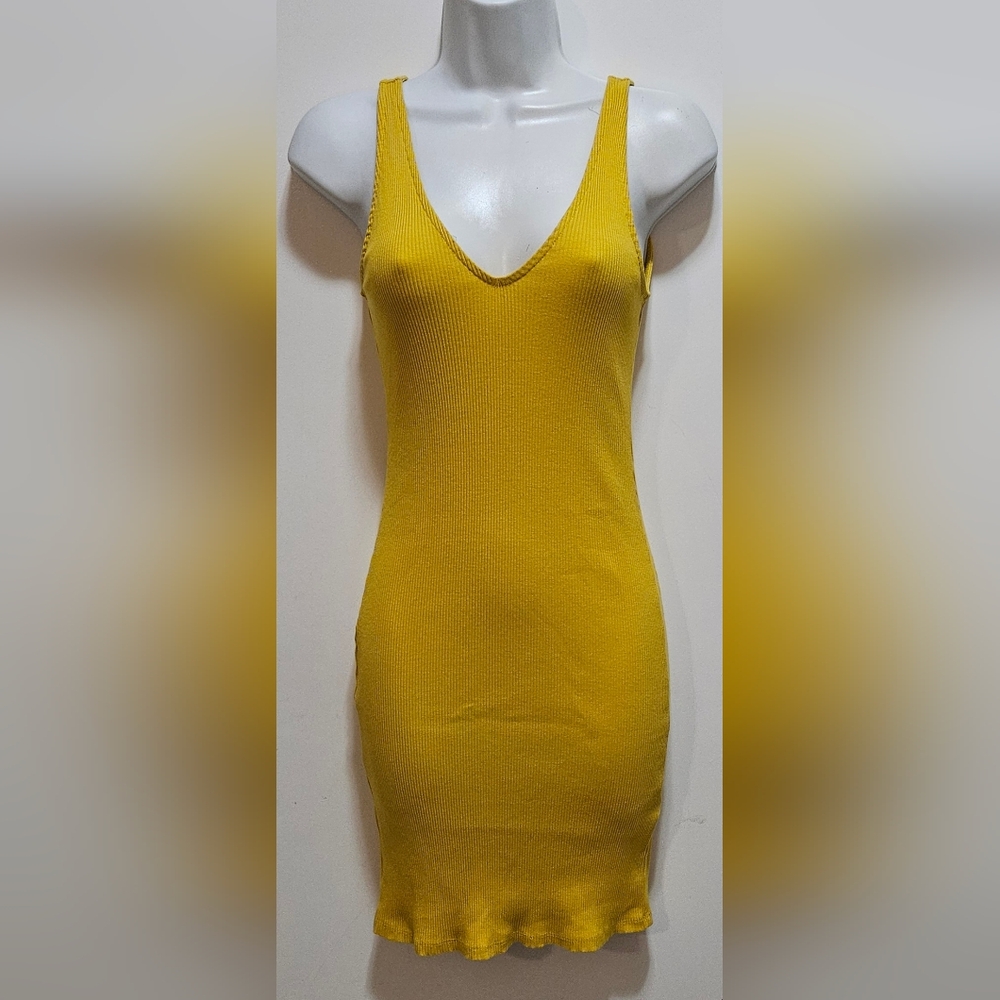 EXPRESS YELLOW DRESS XS - Picture 2 of 4